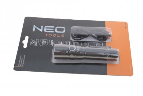 Ліхтарик акумуляторний C 1500 lm SST40 LED (USB) NEO 99-075
