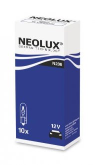 Лампа приборной панели (12 В, 1,2 Вт, тип гнезда: W2X4,6D) NEOLUX NLX286 K10SZT (фото 1)