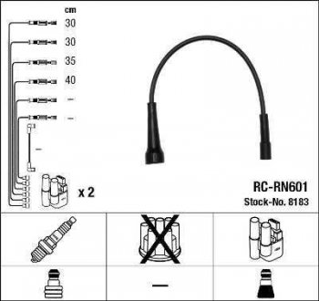 Комплект кабелів високовольтних NGK 8183 RC-RN601