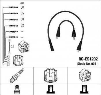 Комплект проводов зажигания. NGK 9031