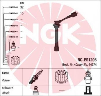 Дроти запалення, набір NGK RCES1206