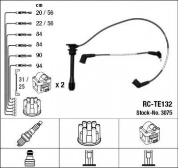 Провод высокого напряжения NGK RCTE132 (фото 1)