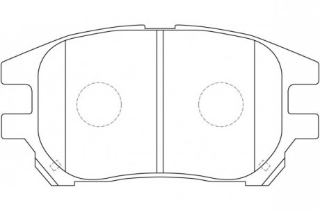 Фото автозапчасти колодки тормозные передние Lexus RX300 NiBK PN1481