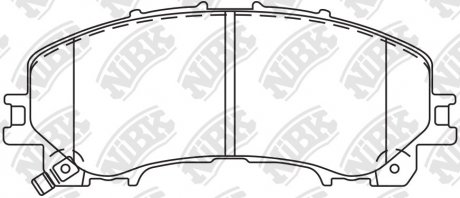 Фото автозапчасти колодки дискового тормоза NiBK PN2808