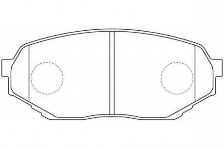 Фото автозапчасти колодки тормозные передние Mitsubishi Pajero Junior (Japan) MR389505/ NiBK PN3473