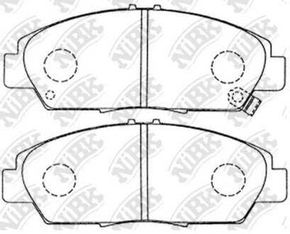 Фото автозапчасти колодки дисковые передние Accord 1.8, 2.0, 2.3, 2.0TD CC7 93-98, CE7, CE8, CF1 96-98, Prelude BB 91-96 пер NiBK PN8293