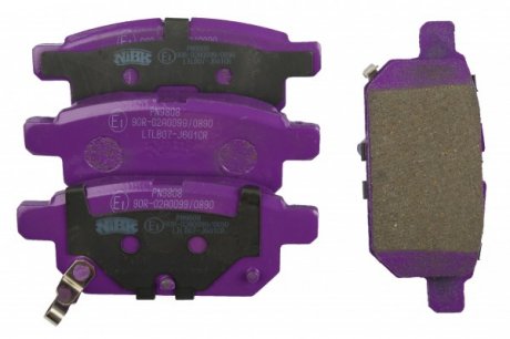 Колодки гальмівні дискові NiBK PN9808 (фото 1)