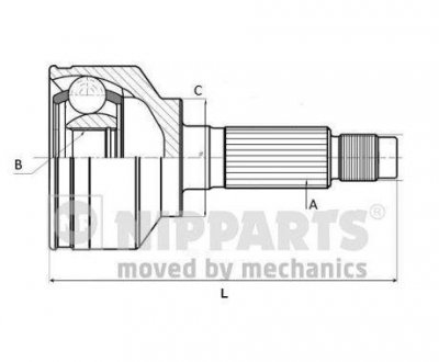 Фото автозапчасти шРУС NIPPARTS J2822131