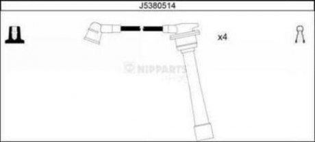 Комплект кабелiв запалювання NIPPARTS J5380514 (фото 1)