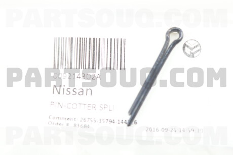 Фото автозапчастини splint NISSAN 009214302A