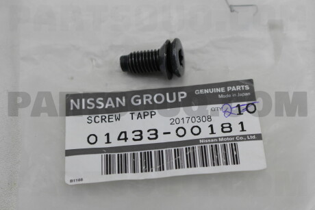 Фото автозапчастини винт NISSAN 0143300181