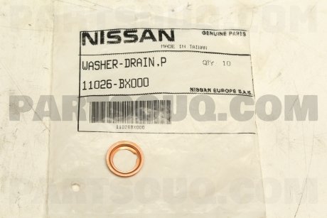 Шайба сливной пробки NISSAN 11026-BX000 (фото 1)