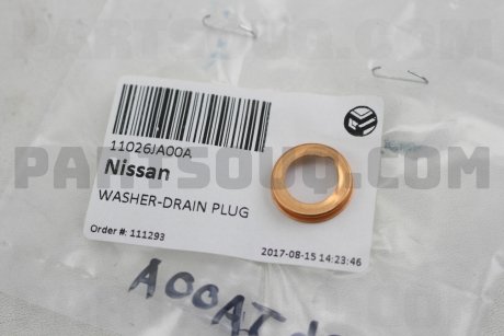 Фото автозапчастини прокладка зливної пробки двигуна NISSAN 11026JA00A