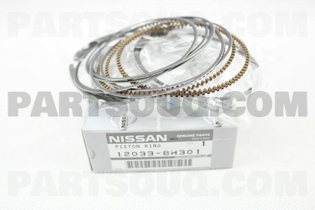 Кільця поршневі NISSAN '120338H301 (фото 1)