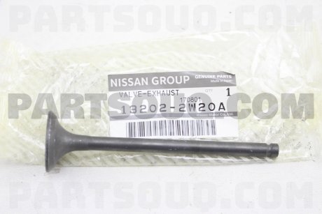 Фото автозапчасти клапан, впускной NISSAN 132022W20A