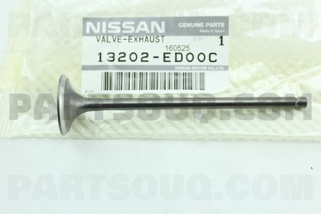 Клапан выпускной NISSAN 13202ED00C