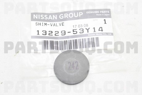 Фото автозапчастини шайба привода клапана регулировочная NISSAN 1322953Y14