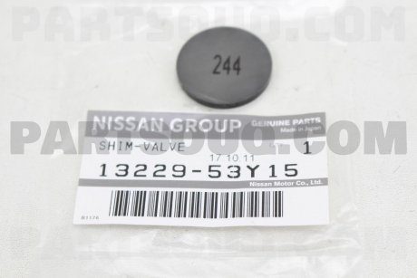 Фото автозапчасти шайба регулировки клапана 2,44mm NISSAN 1322953Y15