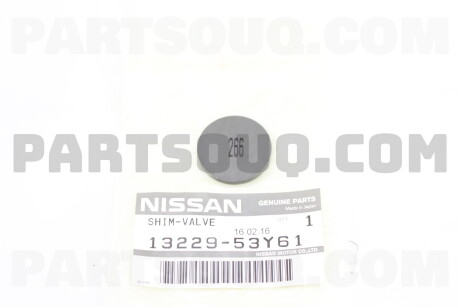 Фото автозапчасти шайба регулировки клапана 2,66mm NISSAN 1322953Y61