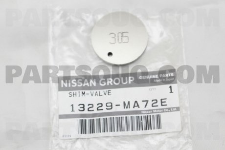 Регулююча шайба зазору клапана NISSAN 13229MA72E (фото 1)