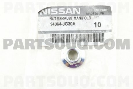 Гайка кріпильна NISSAN 14094JG30A (фото 1)