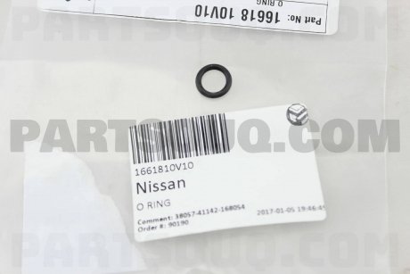 Кольцо уплотнительное NISSAN 1661810V10
