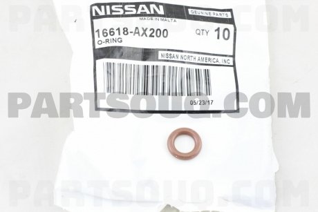 Кольцо уплотнительное NISSAN 16618AX200 (фото 1)