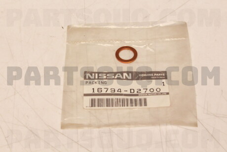 Фото автозапчасти ущільнююче кільце, клапанная форсунка NISSAN 16794D2700