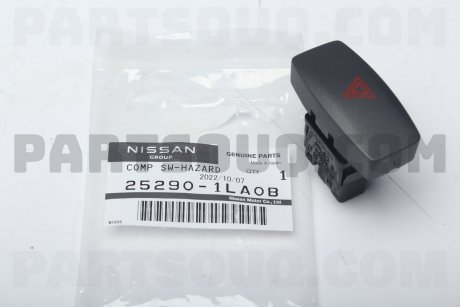 Фото автозапчасти кнопка аварийного выключателя NISSAN 252901LA0B