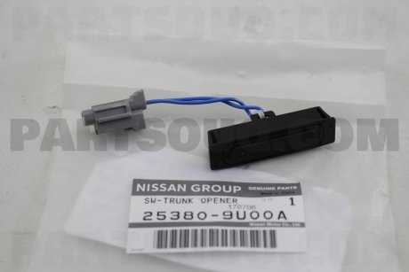 Фото автозапчасти кнопка NISSAN 25380-9U00A