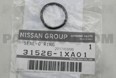 Фото автозапчастини кільце ущільнювальне коробки передач NISSAN 315261XA01