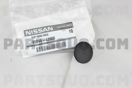 Фото автозапчастини клипса крепежная NISSAN 658464Z000