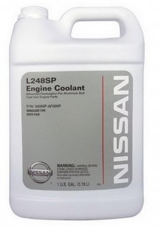 Фото автозапчастини антифриз-концентрат L248 Premix -38°C, 3,78л. зелений NISSAN 999MPAF000P (фото 1)