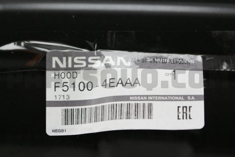 Капот NISSAN F51004EAAA