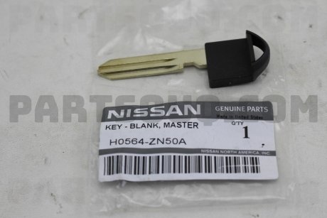 Ключ замка двері NISSAN H0564ZN50A