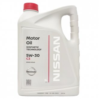 Фото автозапчастини моторна олія MOTOR OIL 5W-30 C3 (, KE90091033) NISSAN KE90091043