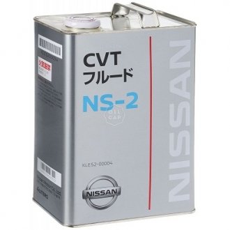 Масло для автоматических трансмиссий (4L+); NS-2 CVT FLUID NISSAN KLE52-00004