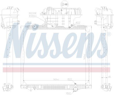 Фото автозапчасти chЕ‚odnica wody MAN TGA -07r niska kpl NISSENS 0401000951