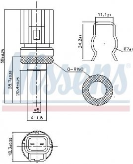 Фото автозапчастини датчик температури NISSENS 207020