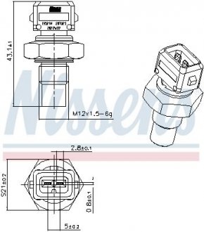 Фото автозапчастини датчик температури NISSENS 207023