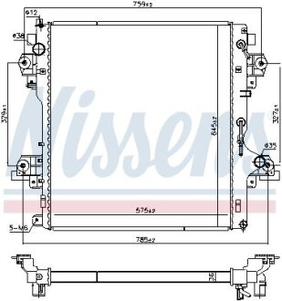 Фото автозапчасти автозапчасть NISSENS 606071