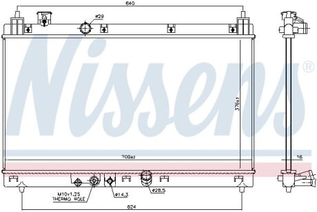 Фото автозапчастини автозапчасть NISSENS 606519