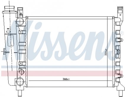 Фото автозапчасти радиатор двигателя FIAT UNO 1.1 01.83-12.93 NISSENS 61940