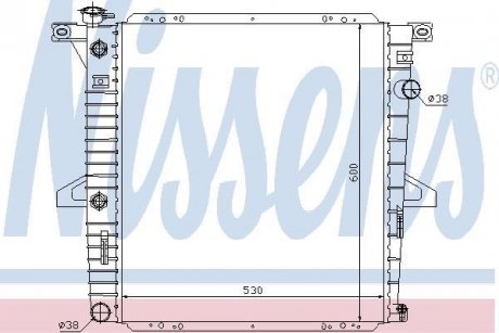 Фото автозапчасти радиатор двигателя FORD USA EXPLORER 4.0 03.95-12.01 NISSENS 62060