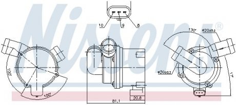 Насос водяний NISSENS 831120