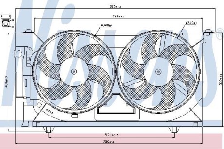 Фото автозапчасти вентилятор радіатора NISSENS 85074
