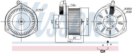 Фото автозапчастини вентилятор салону NISSENS 87163