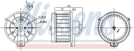 Фото автозапчасти interior Blower NISSENS 87615