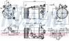 Компрессор кондиционера BMW 2 (F45), 2 GRAN TOURER (F46), 5 (F10), 5 (F11), 7 (G11, G12), X1 (F48), X2 (F39), X3 (F25), X4 (F26)); MINI (F55), (F56), (F57), CLUBMAN (F54) 1.2-3.0D 06.10- NISSENS 890098 (фото 1)