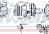 Фото автозапчасти компрессор кондиционера CHEVROLET CRUZE, ORLANDO; OPEL ASTRA J, ASTRA J GTC, CASCADA, INSIGNIA A, MERIVA B, ZAFIRA C 1.4/1.4LPG 12.09- NISSENS 890266 (фото 1)